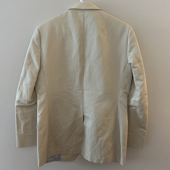 LIKE NEW Brooks Brothers 1818 Fitzgerald Tan Cotton Linen Sport Coat - Picture 2 of 5